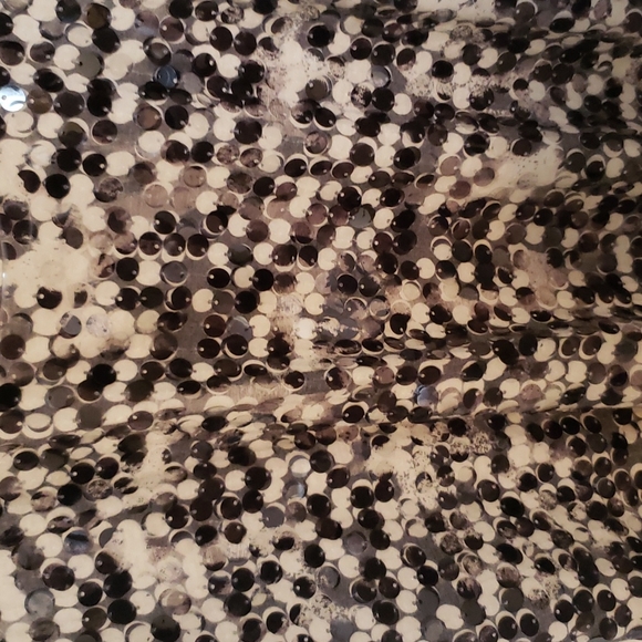 Black and white sequin racerback tank top - Picture 4 of 4